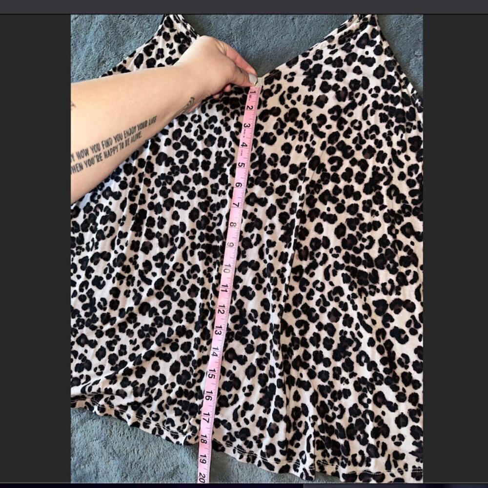 Torrid Super Soft Knits Size 2 Leopard Print Tank Top Camisole V Neck Pajamas - Picture 8 of 8